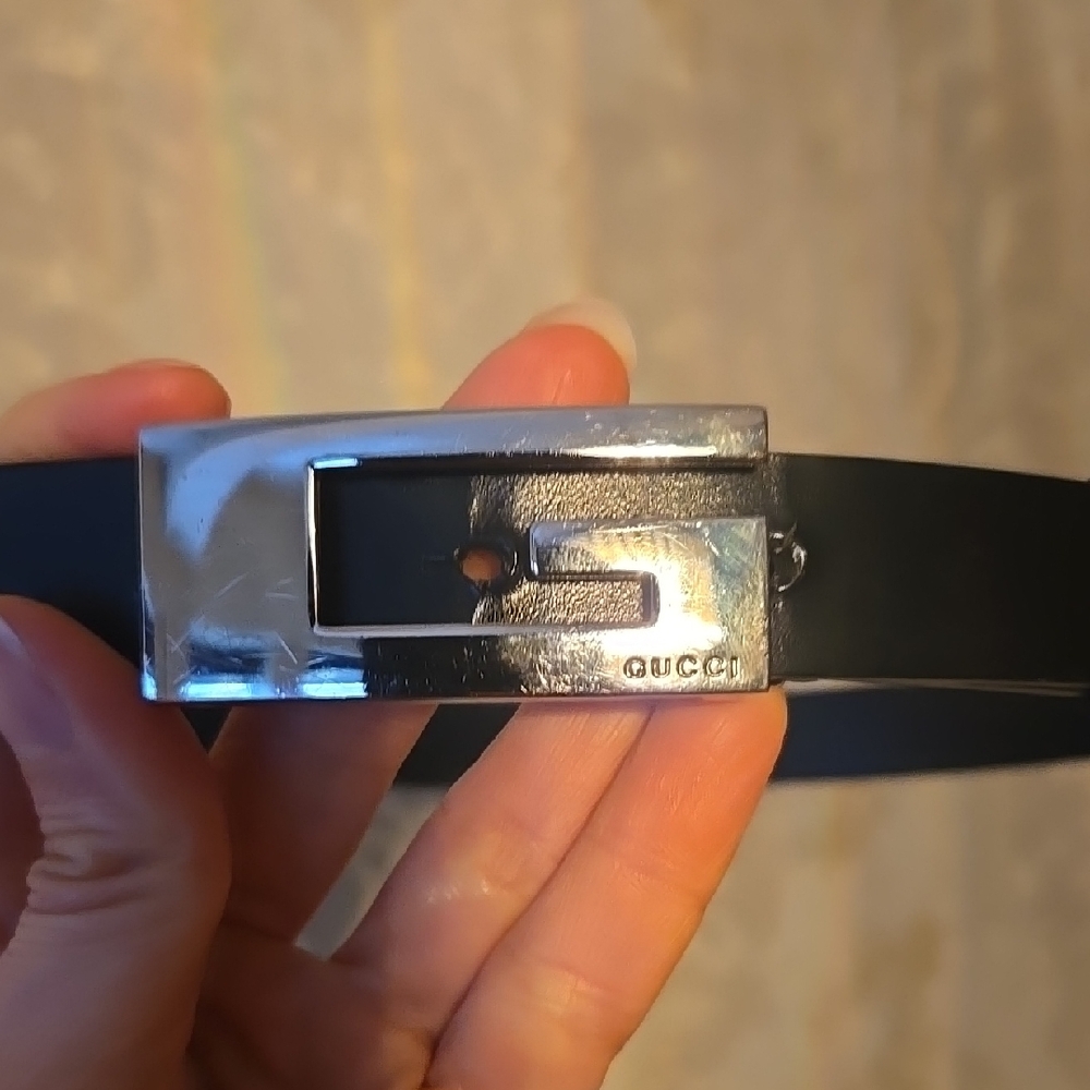 Black Belt with Silver Buckle